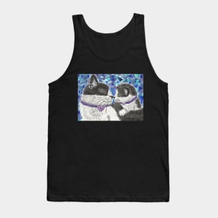 Mother and baby cat art Tank Top